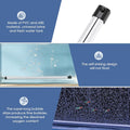 hygger Aquarium Bubble Strip, Nano Air Bubble Curtain Wall Aquarium, Quiet High Dissolved Oxygen Diffuser Fish Tank Bubb