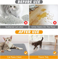Double Layer Cat Litter Mat, 24x15 Inch Waterproof Litters Box Mat, Non-Slip Cat Mat for Litter Box
