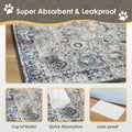 SCLOSE Washable Pee Pad for Dogs, 32" x 24" Reusable Puppy Pads Waterproof Dog Rugs, Super Absorbent, Leakproof, Dog Crate Pad, Playpen Mat, Whelping Pads, Vintage