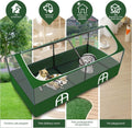 Small Animal Playpen,Rabbit Play Pen, Guinea Pig Cages for Indoor Outdoor,Portable Chicken Coop,Puppy Play Pen with Wate
