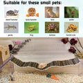 Rat Bendy Long Suspension Bridges 19.7 x 2.7 Inch Hamster Climbing Ladder Flexible Wooden Bridge for Dwarf Hamster Sugar