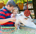 Goat Feeder Hanging Feeding Toy,Horse Treat Hay Feeder Toy, Durable TPR Feeding,for Horse Goat Sheep Relieve Stress,Stre