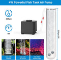 hygger Aquarium Air Pump, Quiet Adjustable Fish Tank Air Pump, 4W/7W/11W Powerful Oxygen Aerator Dual Stainless Steel Ou
