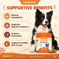 Flea and Tick Support for Dogs Chewables - 90 Soft Chews Natural Seasonal Defense Supplement,Dog Immune Support Formula,