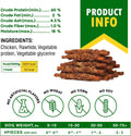 Dog Smoked Rawhide Sticks Wrapped Chicken & Pet Natural Chew Treats - Grain Free Organic Meat & Healthy Human Grade Dried Snacks in Bulk - Best Twists for Training Small & Large Dogs - Made for USA