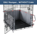 Hombys Dog Crate Bumper with Ties - Soft Crate Accessory -Kennel Cover - Training Pads for Front Door Crates, 42"x28", G