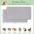 2Pack Guinea Pig Cage Liners, 24''X48'' Washable Guinea Pig Pee Pads, Non Slip Reusable Super Absorbent Guinea Pig Train