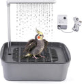 PINVNBY Automatic Bird Bath with Pump, Bird Shower Fountain for Indoor Use