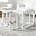 Clear Puppy Playpen Indoor - Ideal for Small & Toy Dogs - Height 24 Inch, 4 Panels