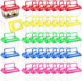 Pinkunn 40 Pcs Plastic Reptile Terrariums Carrier Cage, 5 x 3.5 x 3.5