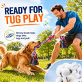 Eefitoys Tough Dog Rope Toys for Aggressive Chewers, Tough Tug of War Dog Toys for Large, Medium & Small Dogs – 5 Pack Including 2 Ropes & 3 Supplies