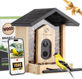 TT Nature Bird Feeder with Camera, Upgraded 1.5L Smart Birdhouse Al Identify for 10000 Plus Species, Auto Capture & Real
