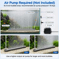 Aquarium Air Bubble Strip, Fine Bubble Wall Air Stone Bar for Fish Tank, High Dissolved Oxygen Diffuser, Aeration Bubble