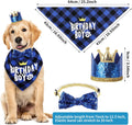 Selemoy Dog Birthday Party Supplies, Dog Birthday Hat Bandana Scarf with Cute Bow Tie, Flag, Balloons for Small Medium Dogs Pets, Doggie Party Supplies Decorations