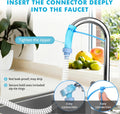 Slip-On Dog Shower Attachment for Bathtub Faucet, Ear-Tab Zip-Tie Connector, Handheld Sprayer Head, 6 ft Hose, Fits Spou