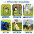 Dog Agility Course Backyard Set，Dog Agility Equipment, Dog Obstacle Course Backyard With 2-Set Agility Hurdle ，Jump Ring