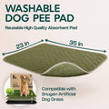 Washable Pee Pads for Dogs 23x35 – Reusable Puppy Pads for Pee Potty Training & Indoor Dog Potty – Nonslip & Large Water