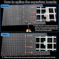 4 Aquarium lid Hood Fish Tank top Cover Terrarium lid Plastic Grid Panel Egg Crate Grate 6 Aquarium Glass Cover Board Cl