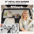 Snagle Paw Dog Car Seat Cover & Back Seat Extender,31"Super High Pet Barrier with Anti-Slip Hard Bottom Hammock Holds 44