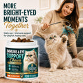 Immune & Eye Care Chews for Cats, 120 Chews with Lutein, Salmon Flavor