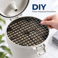 2pcs Plastic Grid Divider Tray Egg Crate Louvre Aquarium Fish Tank
