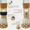 EXPAWLORER Anti Slip Dog Socks to Prevent Licking Paws, Dog Shoes for Hot Pavement, Dog Booties for Small Medium Large S