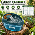 700ml Reptile Waterfall Fountain with Feeder Bowl, Filter and 3-Flow Pump