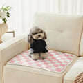 Ralxion 2 Pack Pink Checkered Washable Pee Pads for Dogs, Checkered Reusable Dog Pee Pads, for Puppy Playpen, Crate, Whelping Box, Potty Training, Cute Aesthetic Absorbency, Leak-Proof Non-Slip