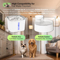 TOGGATH Cat Water Fountain Replacement Charcoal Filter Square Compatible with Petsafe Premier, Ion-X, Outlast Pumpless & Viva Pet Water Fountain, Carbon Filters for Cat and Dog Indoor (BLACK, 6 PACK)