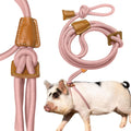PORCINE® Mini Pig Harness & Leash – Fully Adjustable Step-in Harness with Infinity-Style Lead - Ideal for Medium & Large