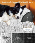 Calming Dog Bed for Couch with Cozy Raised Edge, 45x37 Inch