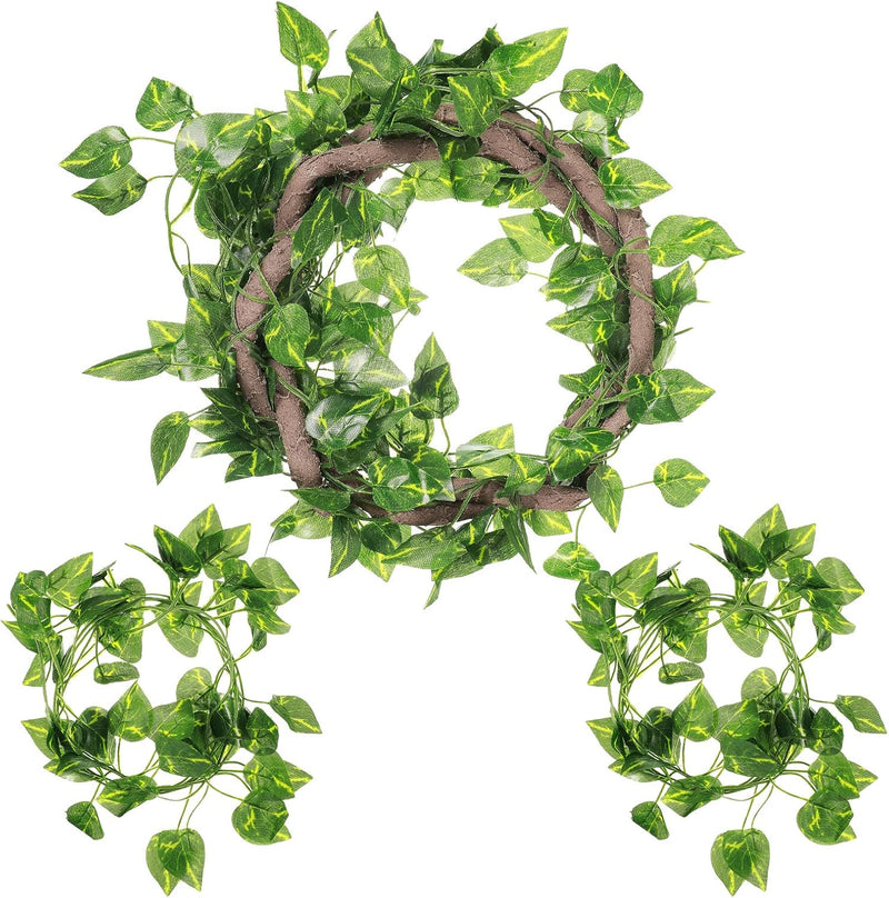 Canlierr 4 Pcs Reptile Vines Flexible Bendable Jungle Climbing Terrarium