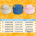 Dog Baseball Cap,Pet Summer Beach Hat,Dog Cat Sunbonnet Cap with Ear Holes,Adjustable Cat Visor for Small Medium Large Dogs (Blue, Medium)