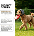 Dog Ear Muffs, No Flap Ear Wraps for Dogs Hematoma - Waterproof Elastic Ear Cover with Calming Hoodie