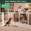 FXW AuraSpace Pro Clear Acrylic Indoor Dog Playpen, 32" H, 8 Panels