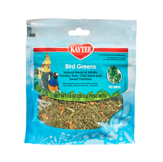 Kaytee Bird Greens Treat for All Pet Birds, 1 oz