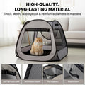 LAFYETTE. - US Based, Portable Cat Playpen, Trapezoidal Stable Design, Foldable Pet Tent for Indoor Outdoor Use, Cat Dog
