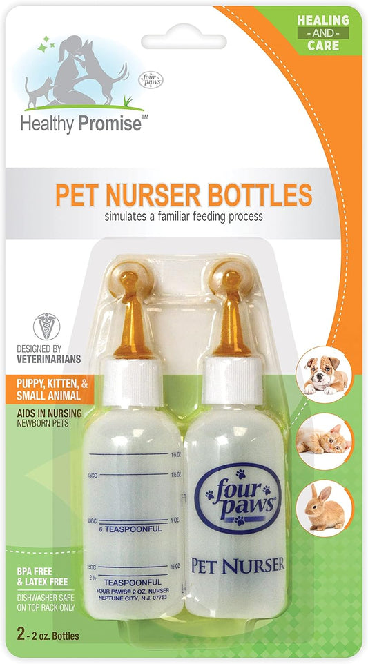 Four Paws Healthy Promise Pet Nurser Bottles, 2 Count