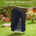 Gralara Bird Cage Cover Birdcage Cover, Washable Protection Blackout Cover Waterproof for Parakeets Lovebirds Macaw, Square Cages Accessories, Style A