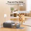 HEAPETS Automatic Cat Feeder with RFID Collar Sensor for Multi-Pet Households, Anti-Stealing Food Dispenser with Sealed 