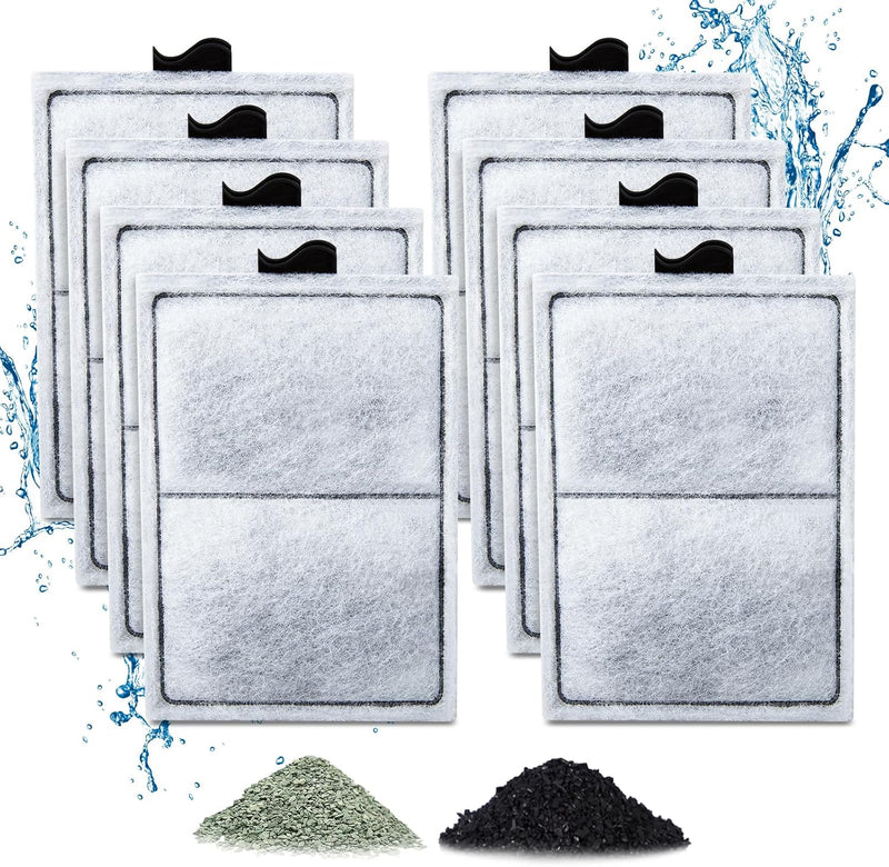 8 Pack PF-L Filter Cartridges Compatible with Top Fin Silenstream PF20, PF30, PF40 and PF75 Power Filters, Remplacement 