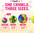 Crinkle Balls for Cats, Original 1.5 Inch, 4 Pack, Crinkle Cat Toy, CanCor