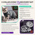 Cat Recovery Suit with Hind Legs, Soft Spay Recovery Suit for Female Cats, Kitten Onesie for Cats After Surgery, Anti-Li