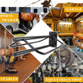 2 Pack Saddle Rack with Pad Bar,Heavy Duty Wall Mounted Saddle Stand Saddle Pad Rack for English Western Saddles Horses 