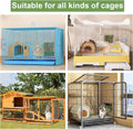 LUAVIARU Upgrades 4pcs Hay Feeder Rabbit - Guinea Pig - Metal Frame Hay Rack with Adjustable Hook - Less Wasted - for Gu