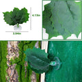 BNOSDM Fake Terrarium Plants for Reptiles, 3-5in, Green, 5PCS