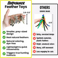 Forever Stick Refill 9-Pack, Feather Cat Wand Toy Attachment