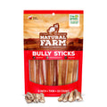 Natural Farm Odor-Free Thin Bully Sticks (6”, 10-Pack) All-Natural Long-Lasting Dog Chews, 100% Beef Pizzle, Grass-Fed, Grain-Free, Protein for Muscle Development & Energy, Perfect for Medium Chewers