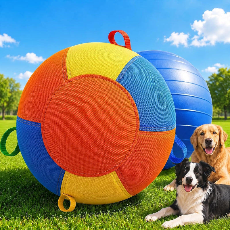 18-Inch Herding Ball for Dogs, Thick Cover for Rough Play, Anti-Burst Core