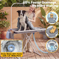 PAWZIDEA 2-in-1 Dog Bathtub & Grooming Table 43" for Medium to Large Dogs